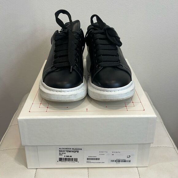 Black & White Alexander McQueen Oversized Sneaker size 39 - Picture 3 of 9